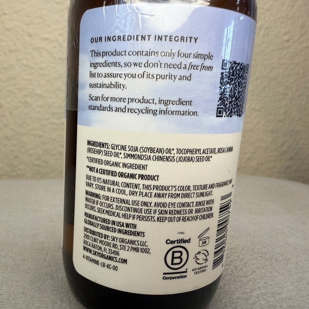 Organic Vitamin E Oil — Sky Organics, 4 fl oz - Picture 9 of 13